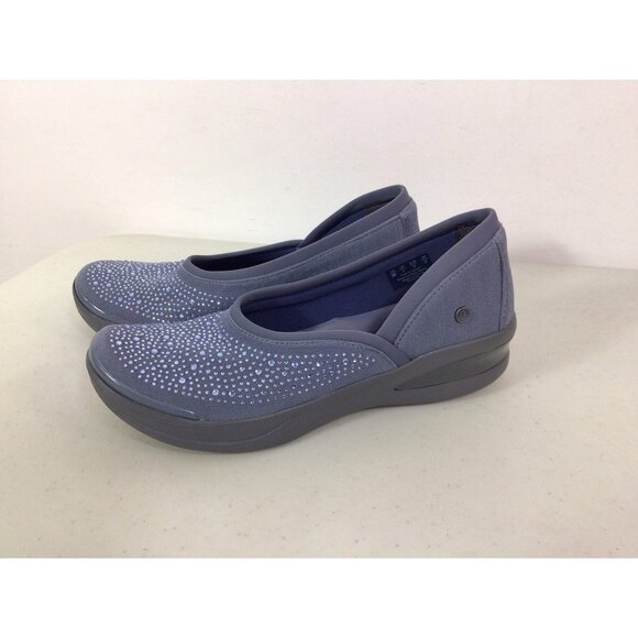 BZees Shoes Slip On Loafer Comfort Rhinestones Womens 9 New - Picture 3 of 8